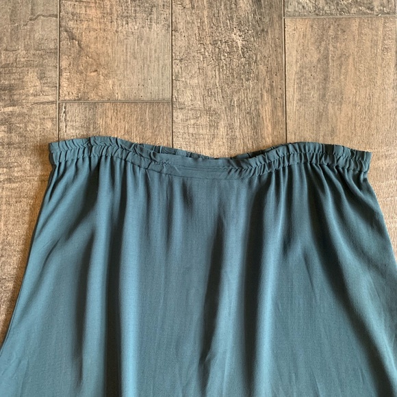 Eileen Fisher 100% Silk A-Line Midi Skirt - Picture 3 of 6